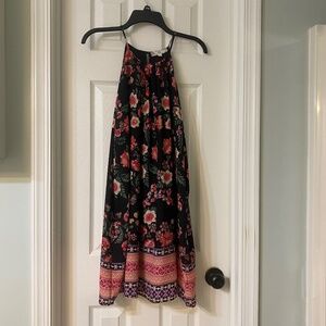 Pink Rose floral dress